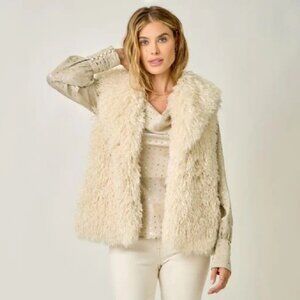 Mystree Shaggy Faux Fur Vest